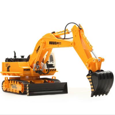 China Huina RC Model 1/16 Scale 2.4G Remote Control Excavator 11CH Combine RC Electrical Engineer Vehicle Children Car Toys With Light for sale