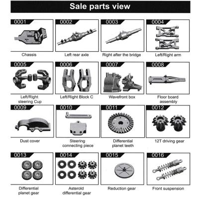 China RC Hobby Wltoys 1/12 RC Car Spare Part The 12428 Catalog Spare Parts (see the product details picture) for sale