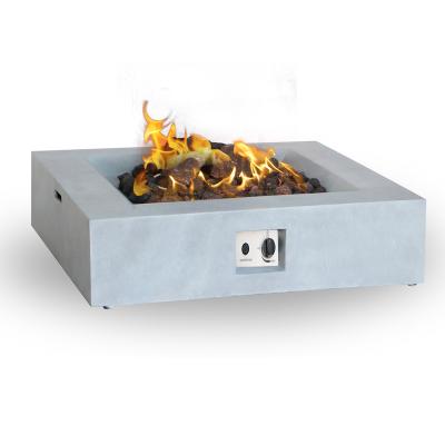 China Wholesale Metal FIBER BBQ STONE Gas Fire Pit Heater For Backyard for sale