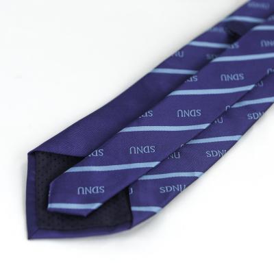 China Fashionable Custom Color Pattern Logo Pattern Cotton Polyester Silk Tie For Man for sale