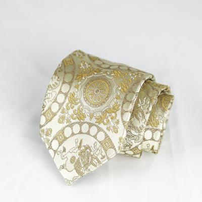 China 100% Custom Made High Quality Custom Chinese Style Necktie Cloud Brocade Custom Silk Necks Tie Men's Tie for sale