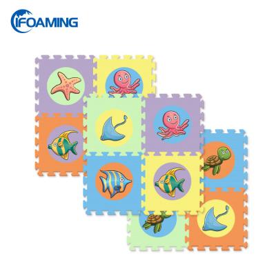 China Portable Safety Foam Rated Puzzle Floor Printed Eva Floor Mat for sale