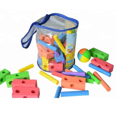 China 100pcs Eco-friendly EVA Foam Building Blocks Educational Creative for Kids for sale