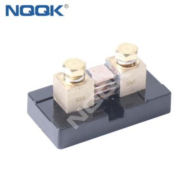 China Copper With Nickel Plated Brass 600A 50mV DC Electric Current Resistor Shunt for sale