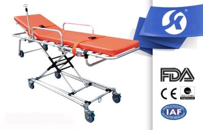 China Ambulance Special Lifting Patient Transport Trolley With Back Adjustable for sale