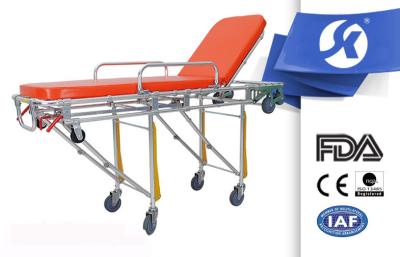 China Hospital Ambulance Patient Stretcher Trolley , Hospital Emergency Trolley for sale