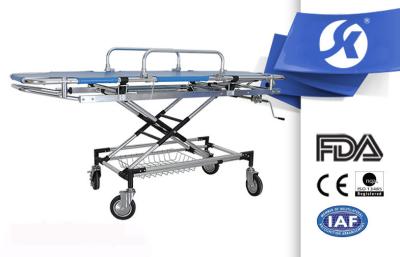 China Mobile Ambulance Patient Surgical Stretcher Trolley With Swivel Wheels for sale