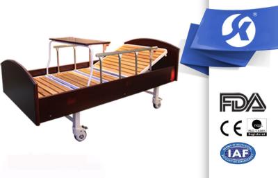 China Turning Table Wooden Batten Manual Hospital Bed , Medical Adjustable Beds for sale