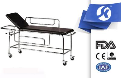 China Hospital Ambulance Equipment Patient Stretcher Trolley Artifical Leather for sale