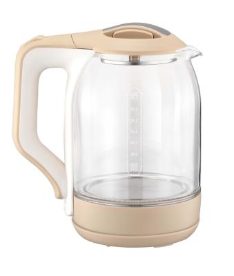 China 360 Degree Base Home Appliances 220V Cordless Quick Spin Water Jug Glass Electric Kettle for sale