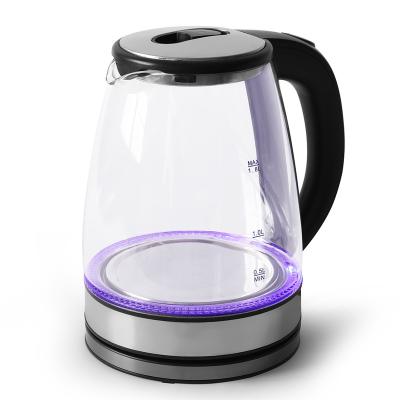 China 360 Degree Rotation Base Europe Selling 1500w Household Kitchen Appliances Glass Electric Water Kettle Quick Heating Electric Kettle for sale