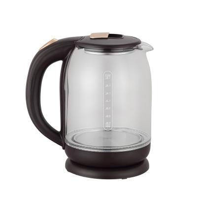 China 360 Rotation Single Base 1.8L Glass Electric Kettle Factory Direct 360 Degree Rotation Electric Kettle for sale