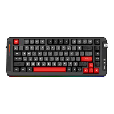 China X75 80%wire ergonomic mechan computer switch switches usb custom backlit wireless mechanical backlight mini rgb gaming keyboard No for sale