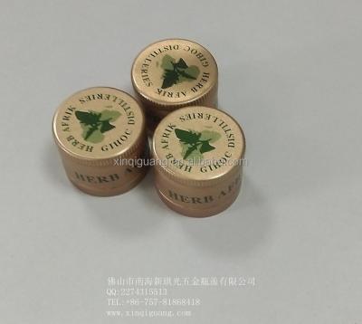 China Anti Pilfer Lid Proof Aluminum Wine Metal Theift Ropp Capsules Chinese Capsule for sale