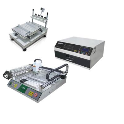 China Free Shipping SMD LED SMT Desktop Stencil Printer Machine TVM802A Automatic SMT Transfer Production Line for sale