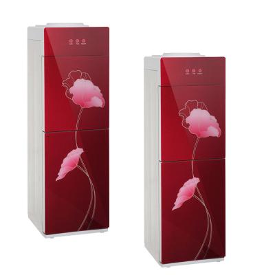 China Hotel Red Water Dispenser With Fridge Fashionable Design for sale