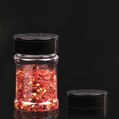 China Hot Sale 200ml Viable Empty Magnetic PET Toothpick Salt Pepper Spice Jar Plastic Packaging for sale