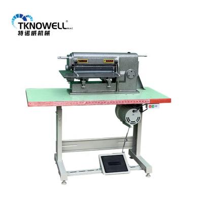 China Leather Belt 14 Inch Automatic Sheet Leather Strap Slitter Slitting Machine Strip Slitter for sale