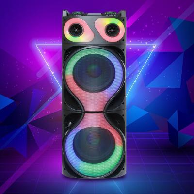 China Doppel 12-Zoll-LED-Bass-Bluetooth-Party-Lautsprecher 10 Meter guter Klang zu verkaufen