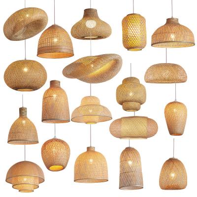 China Wholesale Cheap Japanese Bamboo Lampshade Home Hotel Asian Factory Custom Pure Handmade Bamboo Lampshade for sale