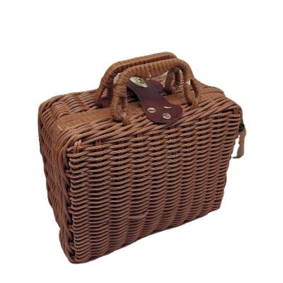 China Sustainable Good Quality Supplier Bamboo Rattan Laundry Storage Basket for sale