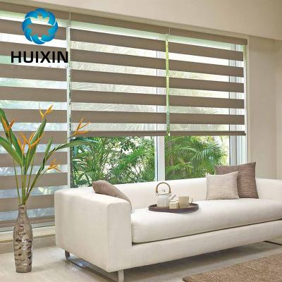 China Modern Blackout Double Roller Blinds Shade Windows Zebra Roller Blinds For Bedroom for sale