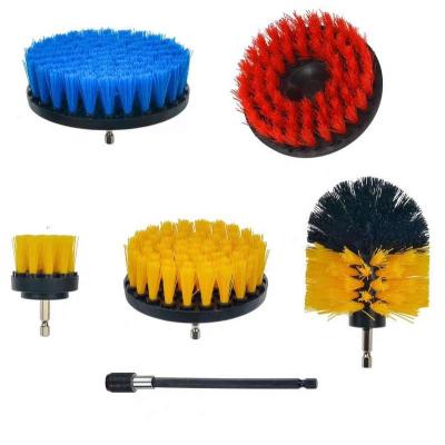 China 5pack Kitchen Cleaning Bathroom Floor Carpet Electric Drill Attachment Scrubber Brush Rotating Brush Cleaning Drill for sale