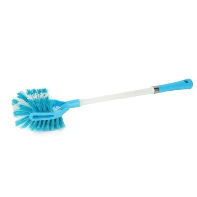 China Wholesale Multi-Function Flexible Household Flexible TPR Toilet Brush Handle Bathroom Bowl Brush Cleaning Plastic Cleaning Kit for sale