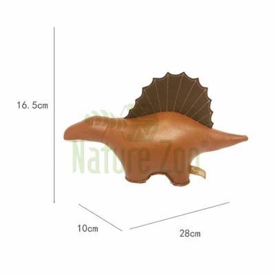 China Handmade Modern Home Furnishings Modern Home Furnishings Coffee Table Creative Creative Dimetrodon Bookends Art Decorations Crafts Synthetic Leather Dinosaur for sale