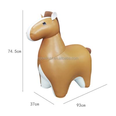 China Hot Modern Coffee Table Furnishings New Arrival Amazon Living Room Art Decorations Creative Horse Synthetic-Leather Handicraft Lazysofa for sale