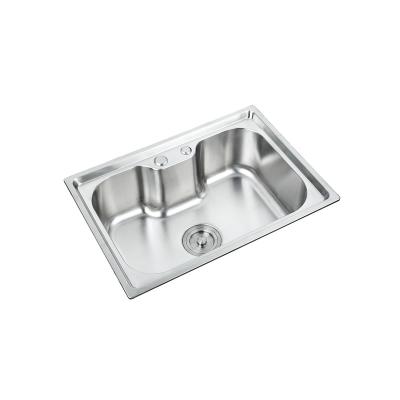 China Without faucet around the corner port curved line design pressing kitchen sinks without water traces kitchen sinks for sale