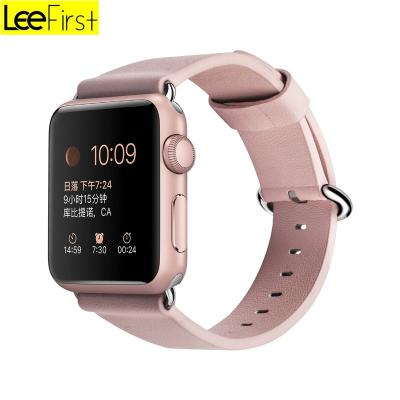 China Apple Watch Series 3 Series 2 Series 1 Leefirst New Products Slim And Soft Genuine Leather Band / Replacement Strap For Apple Watch Series 3/2/1 For Women Man for sale