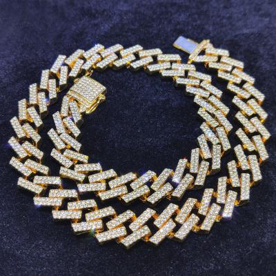 China Newest Fashion Trendy hip hop chains necklace 13mm gold cuban chain chain for men women jewelry factory for sale