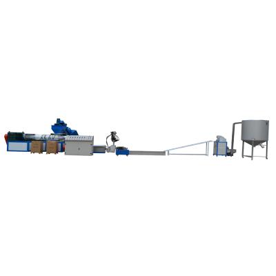 China Waste Plastic Recycling Three Stage Pelletizing Line PP PE FIM Nuts Shelling Line Plastic Granulating Machine for sale