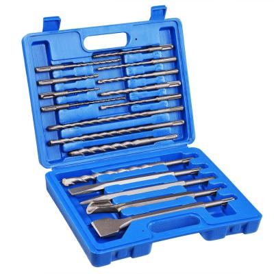 China Max 17pcs SDS Plus / SDS Carbide Tipped SDS Plus Masonry Hammer Drill Bits For Stone for sale