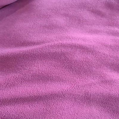 China Austrian Factory Customized Soft Grain Purple Fleece Fabric Soft And Warm Fashion Fabric for sale