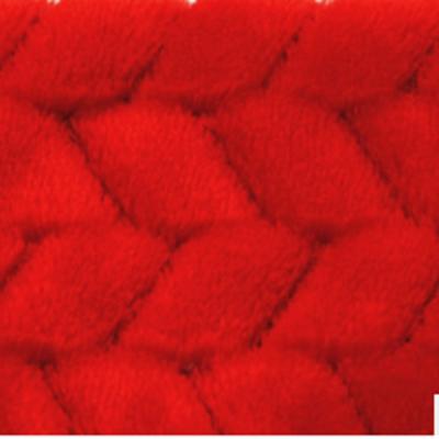 China New Designs 2 Soft Side Velvet 3d Jacquard 100 Material Polyester Coral Fleece Fabric For Garments Hoody for sale