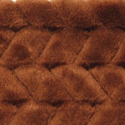 China Jacquard Pile Method Textile 3D Brown Soft Luxury Flannel Fabric For Hotel Robes for sale