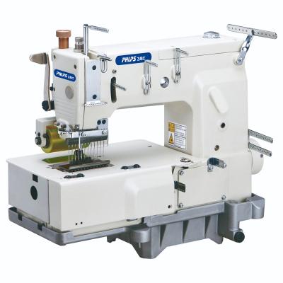 China PHLPS PLEASE-1412P 12 Needle Flatbed Chainstitch Sewing Machine Industrial Multi Needle Machine for sale