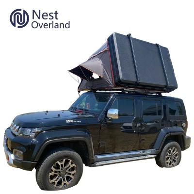 China Multi Color Canvas 4x4 Roof Top Car Road Multi Color Roof Top Straight Bracing Type Living Camping Tent for sale