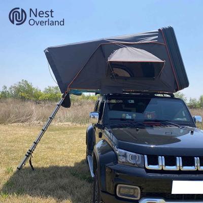 China Straight Tie Type Factory Directly Supply Shell Family Roof Top Outdoor Automatic Four Season Hard Open Camping Roof Top Tent Waterproof for sale