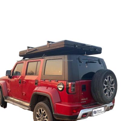 China Straight Bracing Type Autohome Family 4x4 Fiberglass Car Rooftop Four Season Camping Top Tent Factory Supply Directly for sale