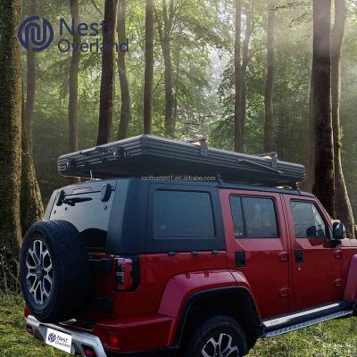 China Factory direct straight bracing type soft car 4x4/4wd Maggiolina roof displacement top for sale roof top tent for sale