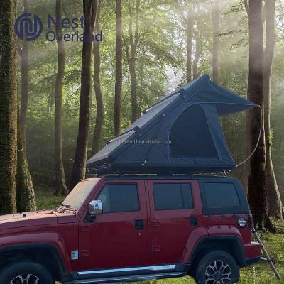 China Straight Bracing Type - 2 Year Warranty Automatic Outdoor Aluminum Convenient Motorhome Roof Top Opening Roof Top Tent for sale