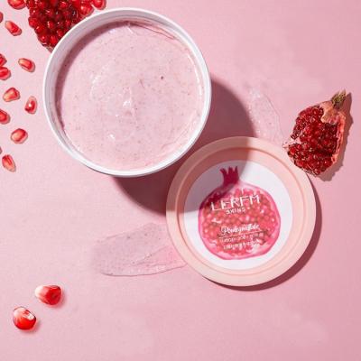 China Natural Organic Exfoliators Private Label Exfoliator Face Scrubs Deep Cleansing Whitening Pomegranate Sugar Body Scrub Fruit for sale