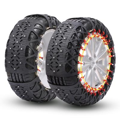 China Anti-skid Key Snow Car Rubber Plastic Tire Chain for sale