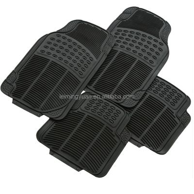 China Complete Set Wholesale Non Slip Universal Washable Rubber Car Floor Mat for sale