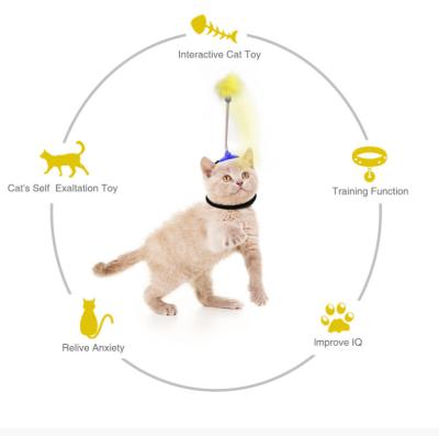 China Manufacturer Direct Sale Pet Cat Toy LED Sustainable Glow Cat Ball USB Charging Smart Cat Toy Electric Rolling Ball for sale