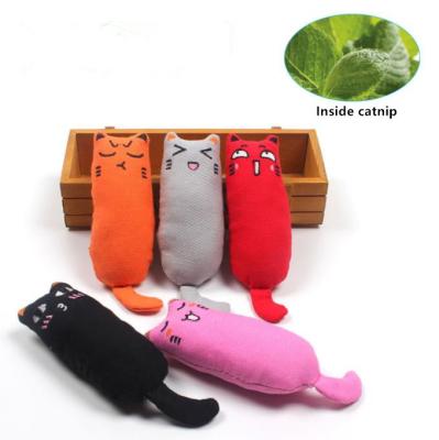 China Sustainable Clean Teeth Cat Plush Toys With Catnip for sale