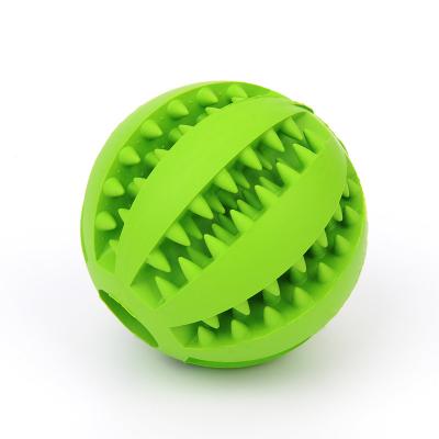 China Factory Wholesale Viable Interactive Cute Durable Rubber Pet Chew Toys Ball For Dog Cat for sale